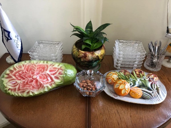 کلاس میوه آرایی و دسر به مناسبت شب یلدا 3