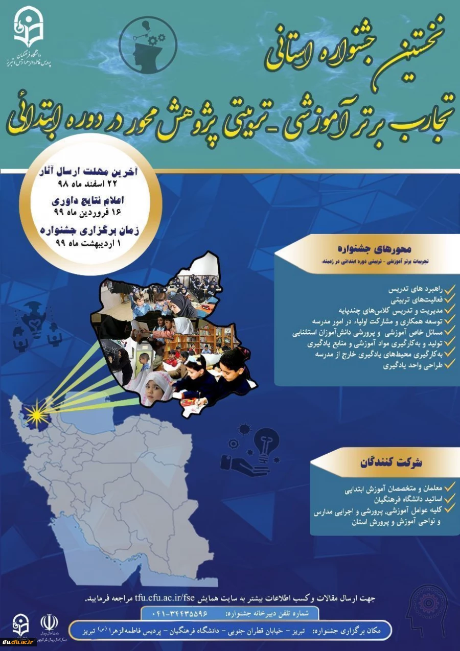 نخستین جشنواره استانی تجارب برتر آموزشی-تربیتی پژوهش محور در دوره ابتدایی 2