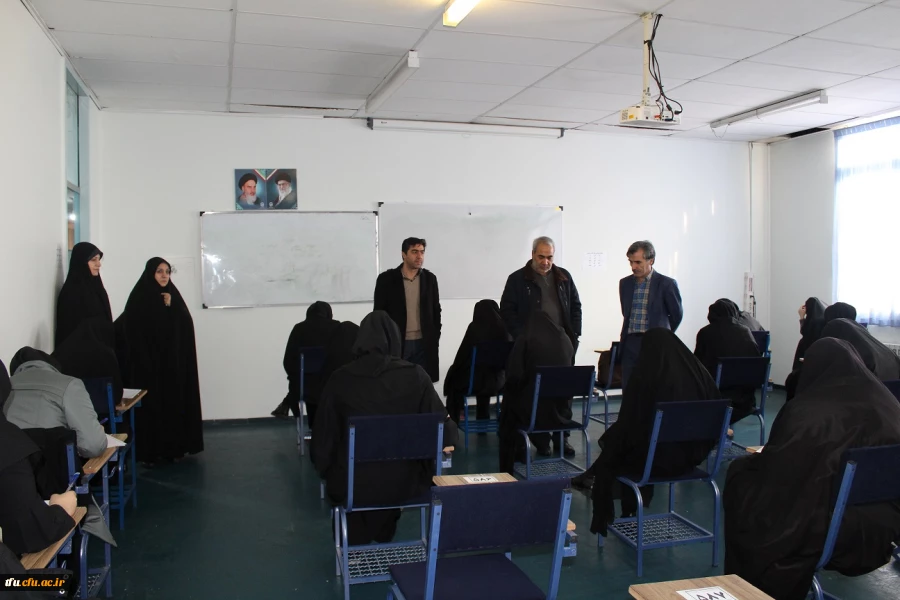 بازدید از روند برگزاری امتحانات نیمسال اول تحصیلی سال 99-98 3