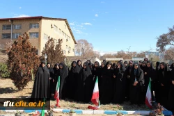 مراسم کلنگ زنی مزار شهید گمنام در محوطه پردیس فاطمه الزهرا(س) 2