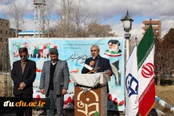 مراسم کلنگ زنی مزار شهید گمنام در محوطه پردیس فاطمه الزهرا(س) 3