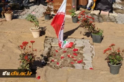 مراسم کلنگ زنی مزار شهید گمنام در محوطه پردیس فاطمه الزهرا(س) 5