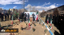مراسم کلنگ زنی مزار شهید گمنام در محوطه پردیس فاطمه الزهرا(س) 7