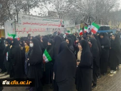 حضور انقلابی دانشگاه فرهنگیان استان آذربایجان شرقی در راهپیمایی 22 بهمن 98 4