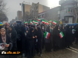 حضور انقلابی دانشگاه فرهنگیان استان آذربایجان شرقی در راهپیمایی 22 بهمن 98 5