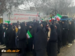 حضور انقلابی دانشگاه فرهنگیان استان آذربایجان شرقی در راهپیمایی 22 بهمن 98 6