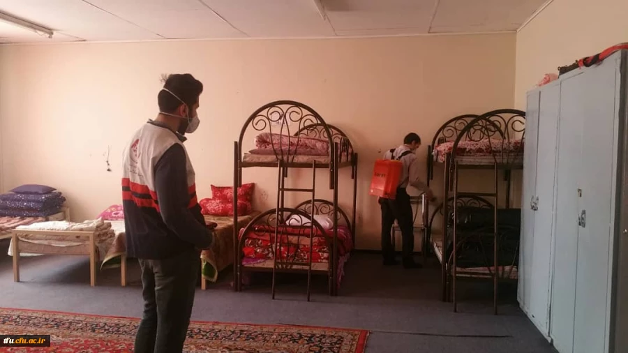  عملیات گندزدایی و ضدعفونی تمامی ساختمان ها ی پردیس فاطمه الزهرا(س) 2