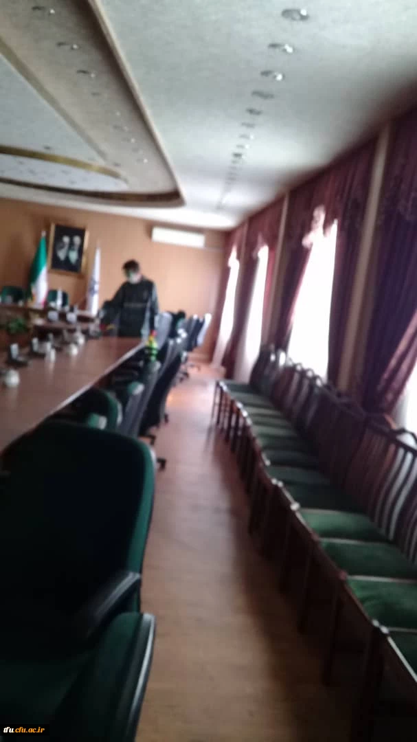  عملیات گندزدایی و ضدعفونی تمامی ساختمان ها ی پردیس فاطمه الزهرا(س) 2