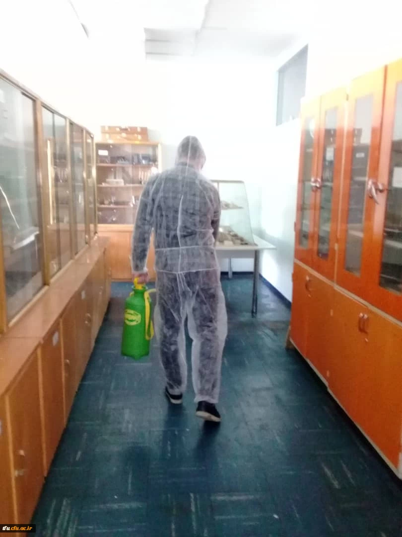  عملیات گندزدایی و ضدعفونی تمامی ساختمان ها ی پردیس فاطمه الزهرا(س) 2