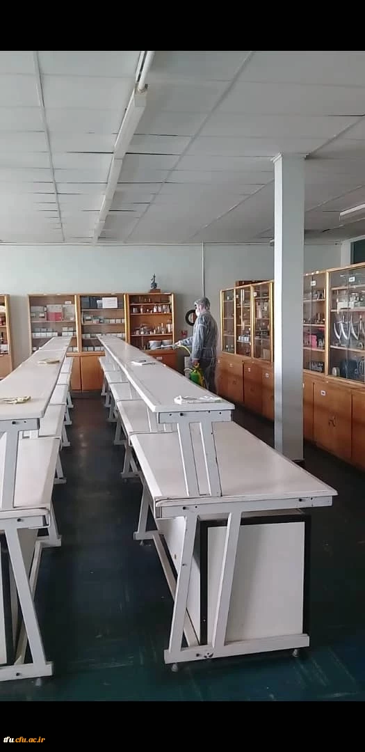  عملیات گندزدایی و ضدعفونی تمامی ساختمان ها ی پردیس فاطمه الزهرا(س) 2