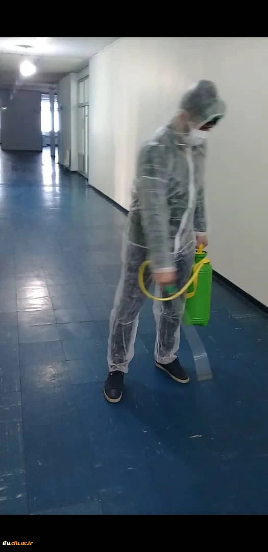  عملیات گندزدایی و ضدعفونی تمامی ساختمان ها ی پردیس فاطمه الزهرا(س) 2
