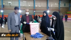 بازدید مدیریت امور استانی و ریاست پردیس فاطمه الزهرا(س) از کارگاه گروه جهادی ستاد پیشگیری از ویروس کرونا 3