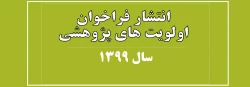 انتشار فراخوان اولویت های پژوهشی  سال 1399 2