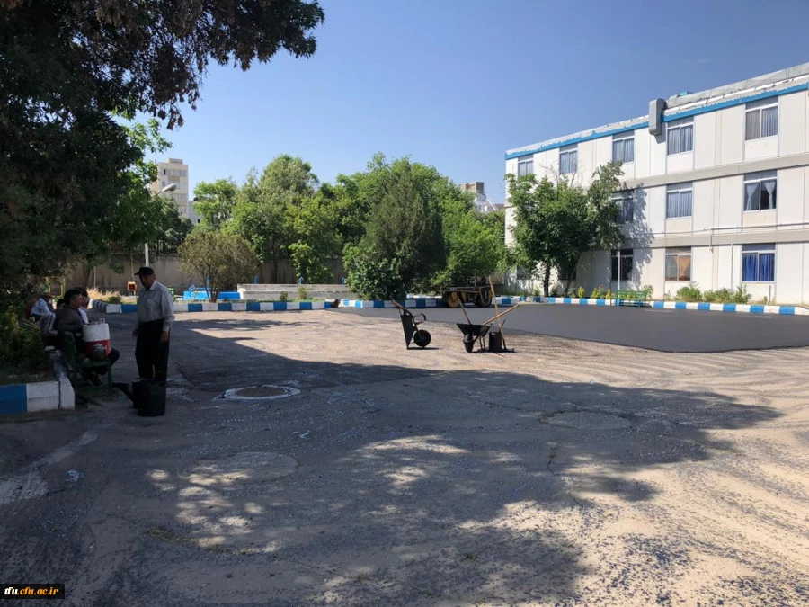 عملیات آسفالت ریزی محوطه پردیس فاطمه الزهرا(س)  تبریز
 9