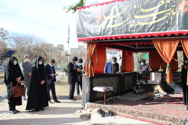 برگزاری  مراسم سومین روز تدفین شهید گمنام پردیس فاطمه الزهرا(س) تبریز 7