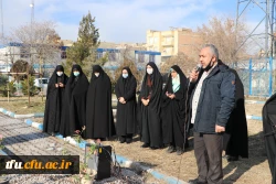 زیارت مزار شهید گمنام پردیس فاطمه الزهرا(س) و تجدید میثاق با شهدا در گلزار شهدای وادی رحمت تبریز 4