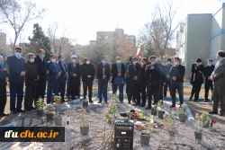 زیارت مزار شهید گمنام پردیس فاطمه الزهرا(س) و تجدید میثاق با شهدا در گلزار شهدای وادی رحمت تبریز 8