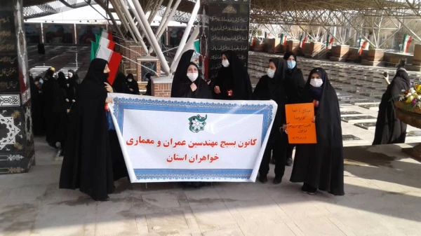 زیارت شهید گمنام پردیس فاطمه الزهرا(س) توسط کانون بسیج مهندسین عمران و معماری استان آذربایجان شرقی 3