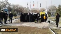زیارت شهید گمنام پردیس فاطمه الزهرا(س) توسط کانون بسیج مهندسین عمران و معماری استان آذربایجان شرقی 6