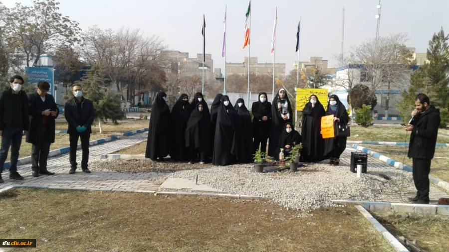 زیارت شهید گمنام پردیس فاطمه الزهرا(س) توسط کانون بسیج مهندسین عمران و معماری استان آذربایجان شرقی 6
