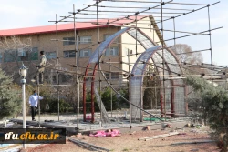 اجرای ساخت یادمان شهید گمنام پردیس فاطمه الزهرا(س) تبریز 2