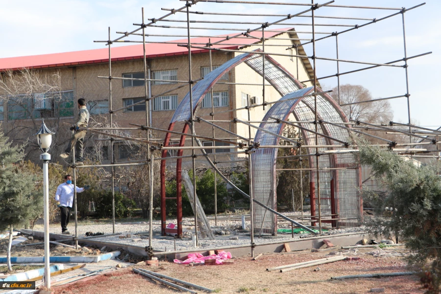 اجرای ساخت یادمان شهید گمنام پردیس فاطمه الزهرا(س) تبریز 2