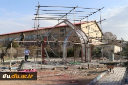 اجرای ساخت یادمان شهید گمنام پردیس فاطمه الزهرا(س) تبریز 3