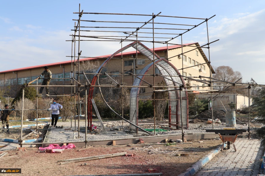 اجرای ساخت یادمان شهید گمنام پردیس فاطمه الزهرا(س) تبریز 3