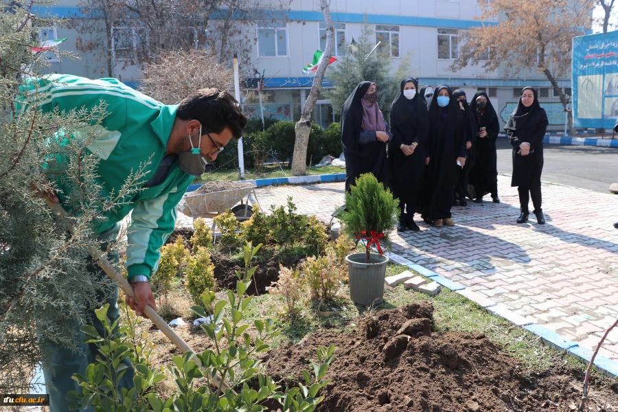 کاشت 19 نهال  به یمن وجود شهید گمنام 19ساله پردیس فاطمه الزهرا(س) 2