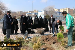 کاشت 19 نهال  به یمن وجود شهید گمنام 19ساله پردیس فاطمه الزهرا(س) 4