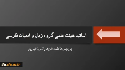 گروه زبان و ادبیات فارسی: