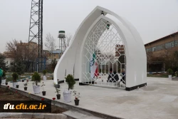 بازدید جانشین سپاه عاشورا سردار اصغر عباسقلی زاده از اتمام پروژه یادمان شهید گمنام پردیس فاطمه  الزهرا (س) تبریز 2