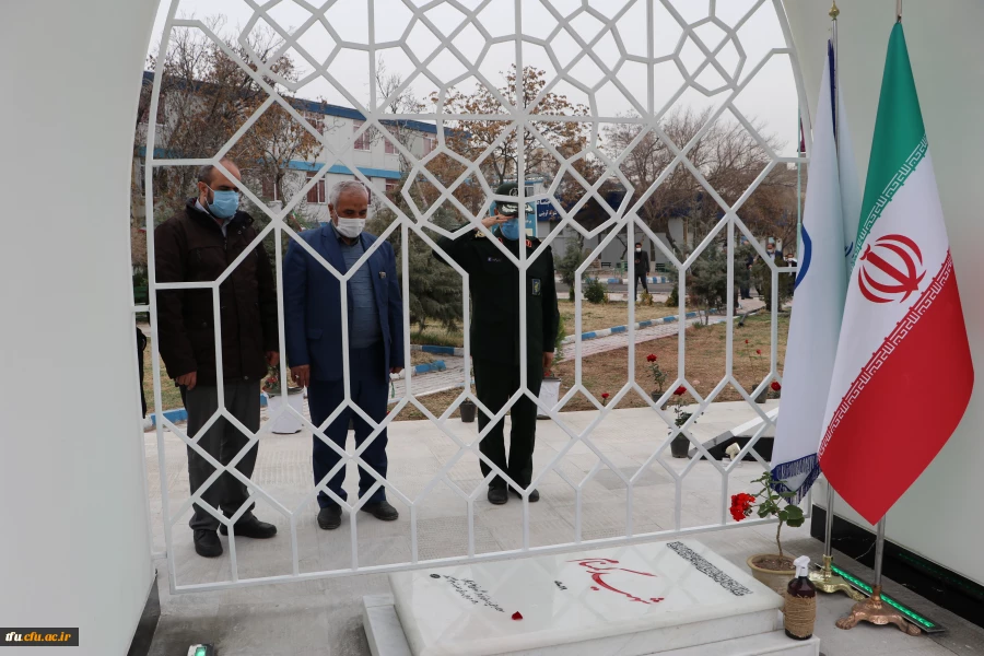 بازدید جانشین سپاه عاشورا سردار اصغر عباسقلی زاده از اتمام پروژه یادمان شهید گمنام پردیس فاطمه  الزهرا (س) تبریز 3