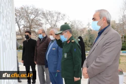 بازدید جانشین سپاه عاشورا سردار اصغر عباسقلی زاده از اتمام پروژه یادمان شهید گمنام پردیس فاطمه  الزهرا (س) تبریز 4