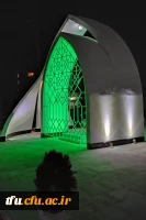 بازدید جانشین سپاه عاشورا سردار اصغر عباسقلی زاده از اتمام پروژه یادمان شهید گمنام پردیس فاطمه  الزهرا (س) تبریز 2