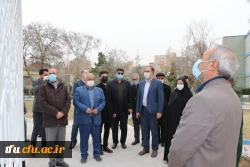 بازدید جانشین سپاه عاشورا سردار اصغر عباسقلی زاده از اتمام پروژه یادمان شهید گمنام پردیس فاطمه  الزهرا (س) تبریز 5