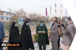 بازدید جانشین سپاه عاشورا سردار اصغر عباسقلی زاده از اتمام پروژه یادمان شهید گمنام پردیس فاطمه  الزهرا (س) تبریز 7