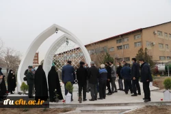 بازدید جانشین سپاه عاشورا سردار اصغر عباسقلی زاده از اتمام پروژه یادمان شهید گمنام پردیس فاطمه  الزهرا (س) تبریز 11