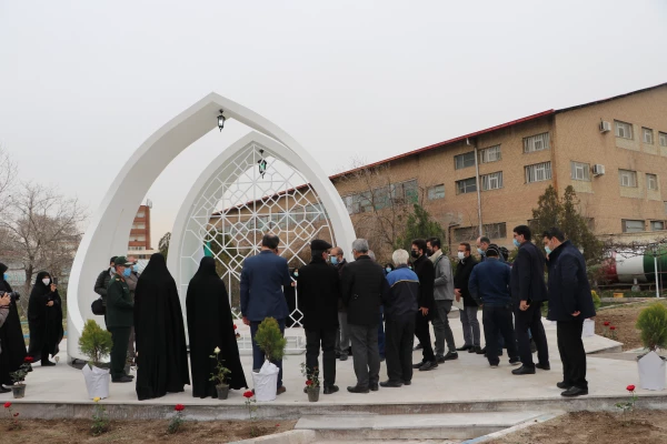 بازدید جانشین سپاه عاشورا سردار اصغر عباسقلی زاده از اتمام پروژه یادمان شهید گمنام پردیس فاطمه  الزهرا (س) تبریز 11