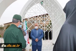 بازدید جانشین سپاه عاشورا سردار اصغر عباسقلی زاده از اتمام پروژه یادمان شهید گمنام پردیس فاطمه  الزهرا (س) تبریز 12