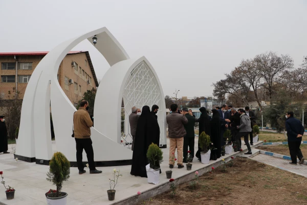 بازدید جانشین سپاه عاشورا سردار اصغر عباسقلی زاده از اتمام پروژه یادمان شهید گمنام پردیس فاطمه  الزهرا (س) تبریز 14