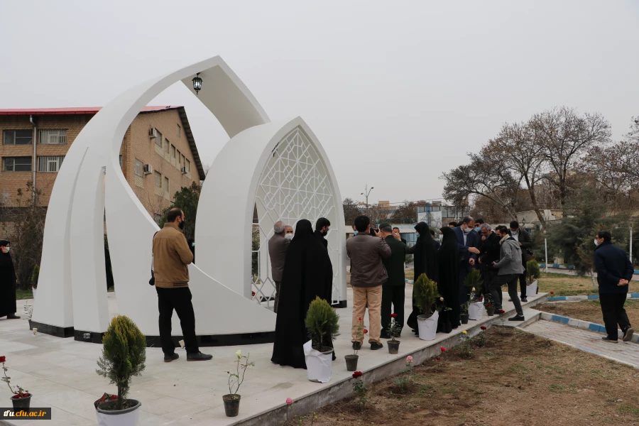 بازدید جانشین سپاه عاشورا سردار اصغر عباسقلی زاده از اتمام پروژه یادمان شهید گمنام پردیس فاطمه  الزهرا (س) تبریز 14