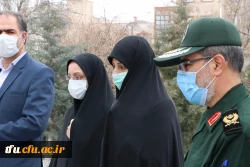 بازدید جانشین سپاه عاشورا سردار اصغر عباسقلی زاده از اتمام پروژه یادمان شهید گمنام پردیس فاطمه  الزهرا (س) تبریز 16