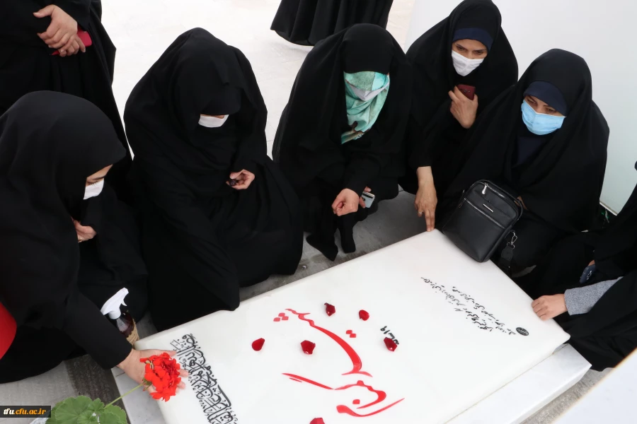 بازدید جانشین سپاه عاشورا سردار اصغر عباسقلی زاده از اتمام پروژه یادمان شهید گمنام پردیس فاطمه  الزهرا (س) تبریز 18