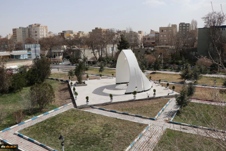 بازدید جانشین فرمانده سپاه عاشورا سردار اصغر عباسقلی زاده از اتمام پروژه یادمان شهید گمنام پردیس فاطمه  الزهرا (س) تبریز 2