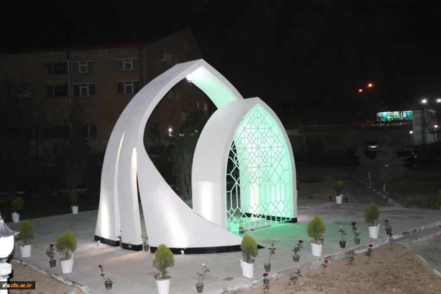 بازدید جانشین فرمانده سپاه عاشورا سردار اصغر عباسقلی زاده از اتمام پروژه یادمان شهید گمنام پردیس فاطمه  الزهرا (س) تبریز 3