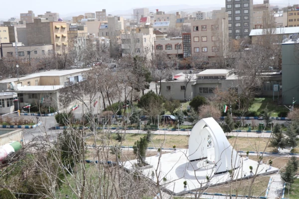 بازدید جانشین فرمانده سپاه عاشورا سردار اصغر عباسقلی زاده از اتمام پروژه یادمان شهید گمنام پردیس فاطمه  الزهرا (س) تبریز 5