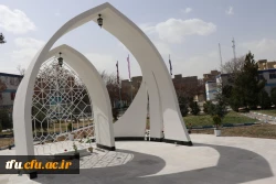 بازدید جانشین فرمانده سپاه عاشورا سردار اصغر عباسقلی زاده از اتمام پروژه یادمان شهید گمنام پردیس فاطمه  الزهرا (س) تبریز 6