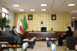 دیدار و گفت و گوی شهردار با سرپرست و معاون توسعه منابع پردیس فاطمه الزهرا(س) تبریز 2