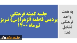 جلسه کمیته فرهنگی تیر ماه 1400 برگزار شد 2